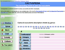 Tablet Screenshot of cactuspedia.info